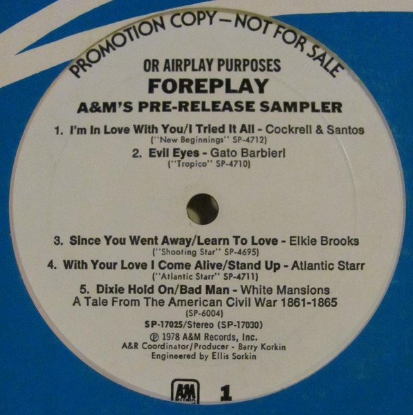 Various — Foreplay #8 A&M's Pre-Release Sampler