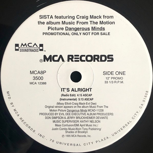 Sista, Craig Mack — It's Alright